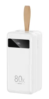 Remax Power Bank Batería Portátil Con Luz Cargador 80000mah