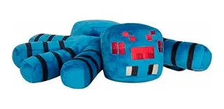 Peluche Diseño Araña Minecraf Pm-348 Para Niños Azul