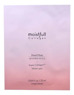 Mascarilla Facial Colageno Moistfull Etude House Kit 5piezas