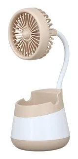 Ventilador Recargable 1 Vel. Escritorio Multicolor Log-on