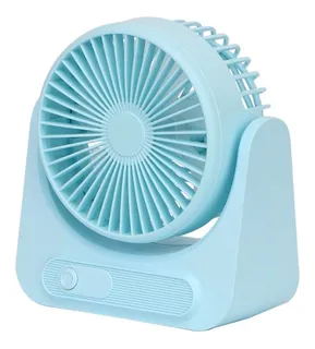 Ventilador Recargable Para Escritorio Multicolor Log-on