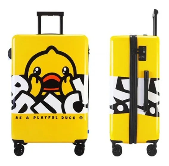 Bolso Maleta De Viaje Para Niños Diseño Pato 18 Pulgadas