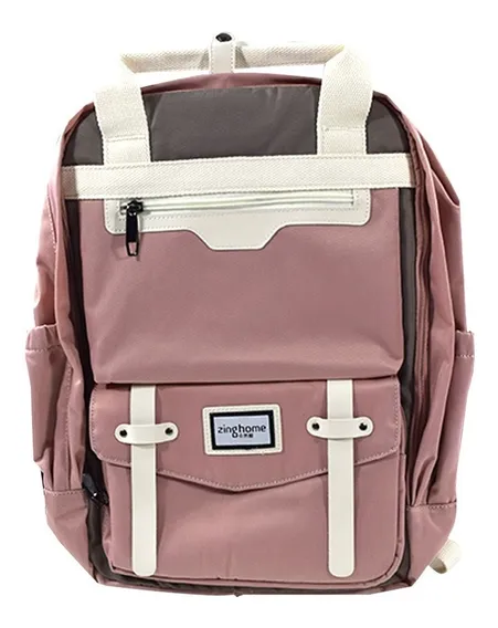 Kingslong Mochila Escolar Color Rosa Segura Para Mujer 