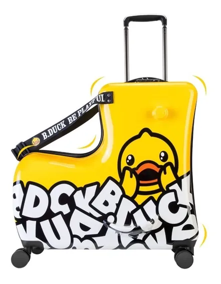 Bolso Maleta Viaje Niños Con Asiento Para Pasear B Duck