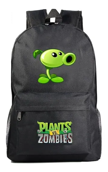 Mochila Plantas Vs Zombies Personajes Con Compartimentos 