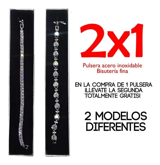 Pulsera Bisutería Fina Zirconia Log-on Para Fiesta De Noche