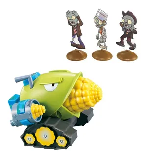 Plantas Vs Zombies Juego Tanque Lanza Maíz Fricción - H28005