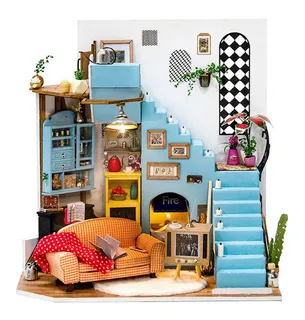 Casa Miniatura Sala De Estar De Peninsula De Joy Robotime