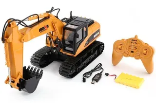 Maquina Excavadora Bulldozer Control Remoto Huina Log-on